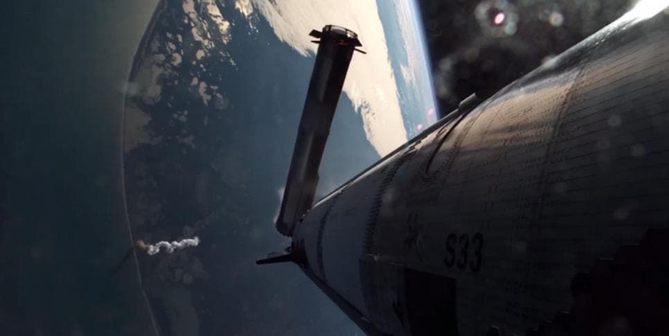 Впервые: полёт Starship во всей красе в формате 4K