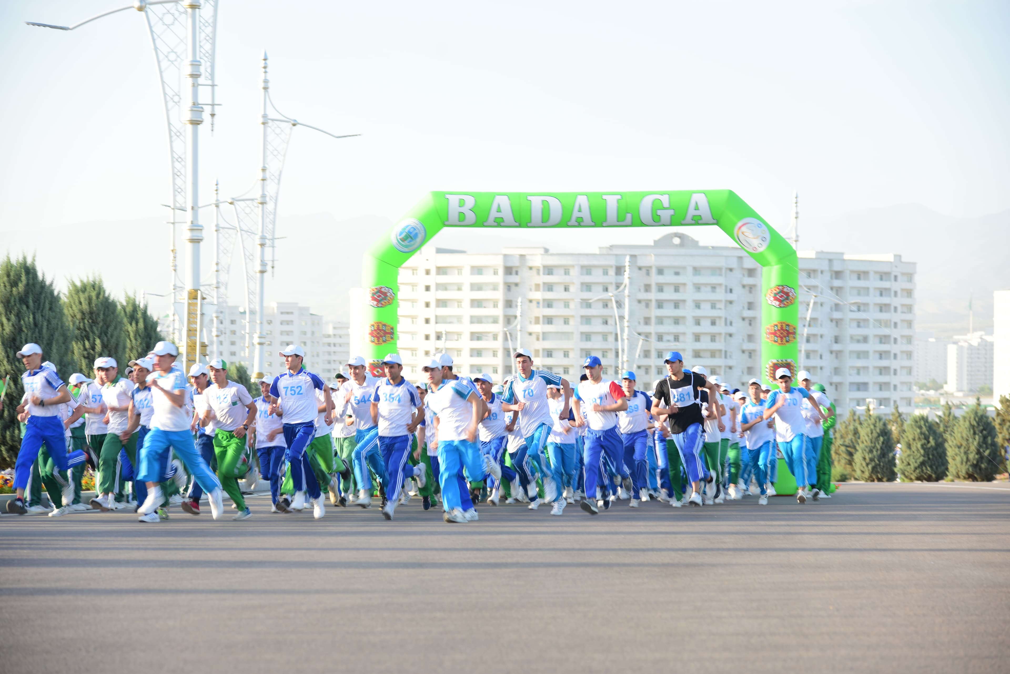 В Ашхабаде состоялся спортивный марафон