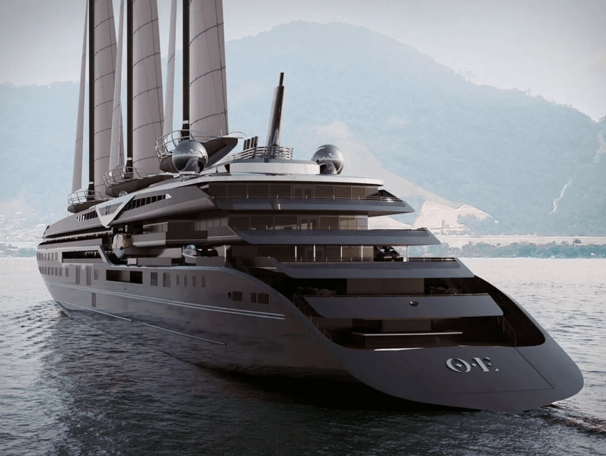 Orient Express Corinthian: the world's largest sailing yacht launched in France