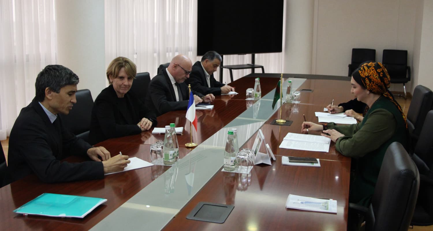 At the Ministry of Foreign Affairs of Turkmenistan was held a meeting with a senator of the French Republic