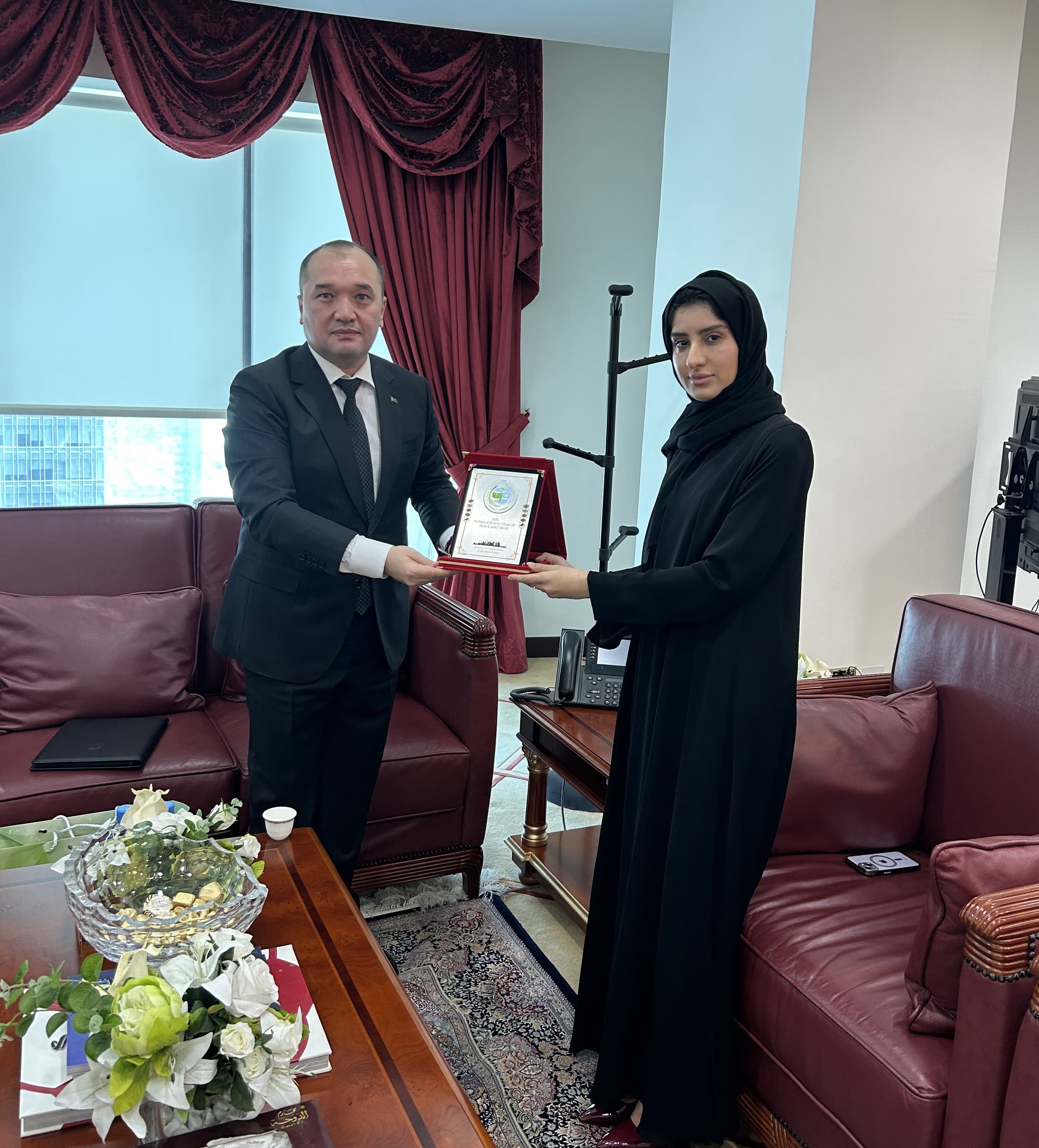 Ambassador of Turkmenistan meets with Head of Department of Asian Affairs of the Ministry of Foreign Affairs of Qatar