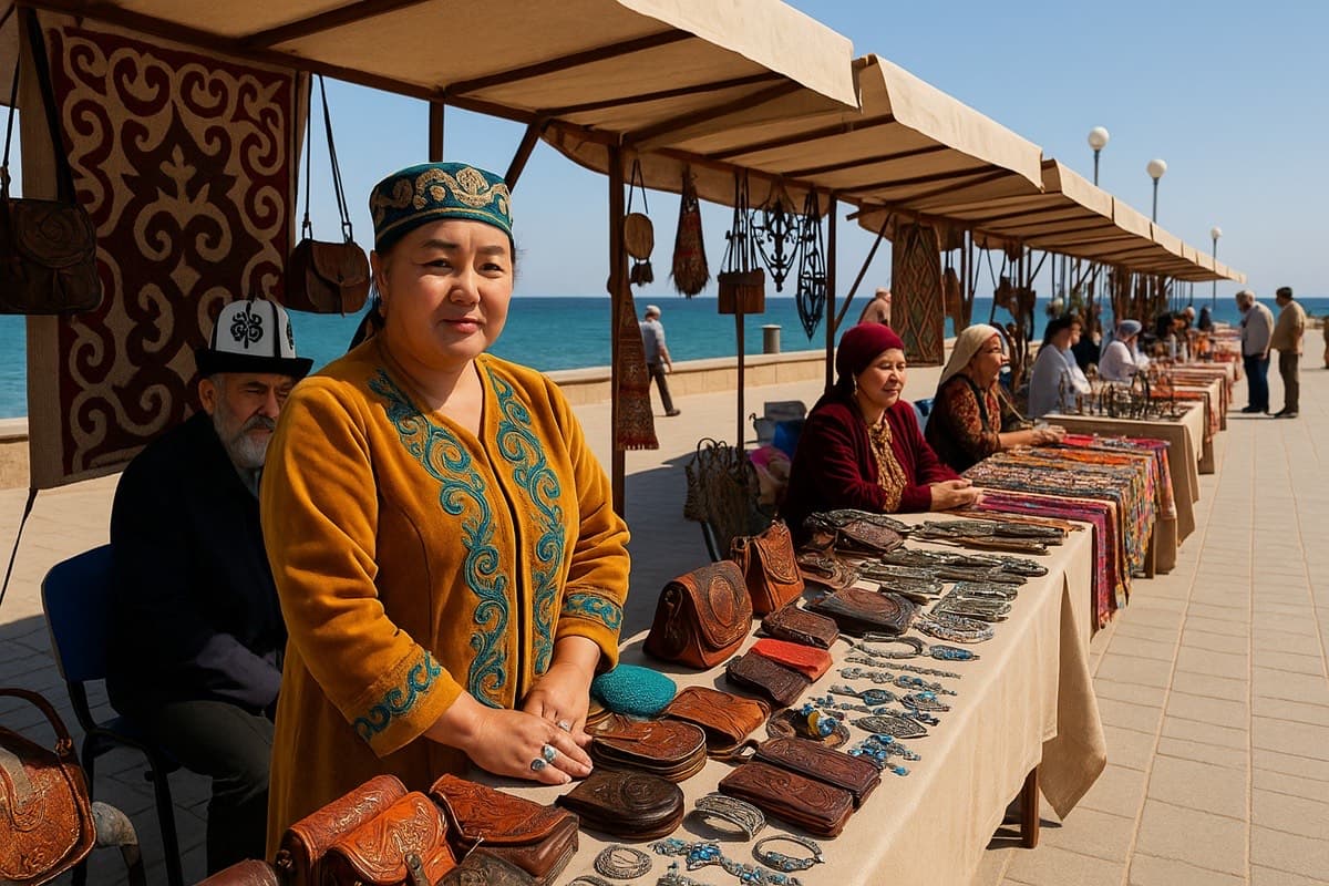 Turkmen artisans participate in international crafts festival in Aktau