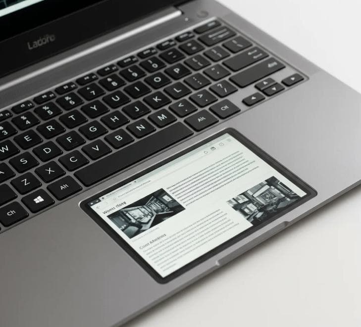 E Ink unveils innovative touchpad with integrated display for laptops