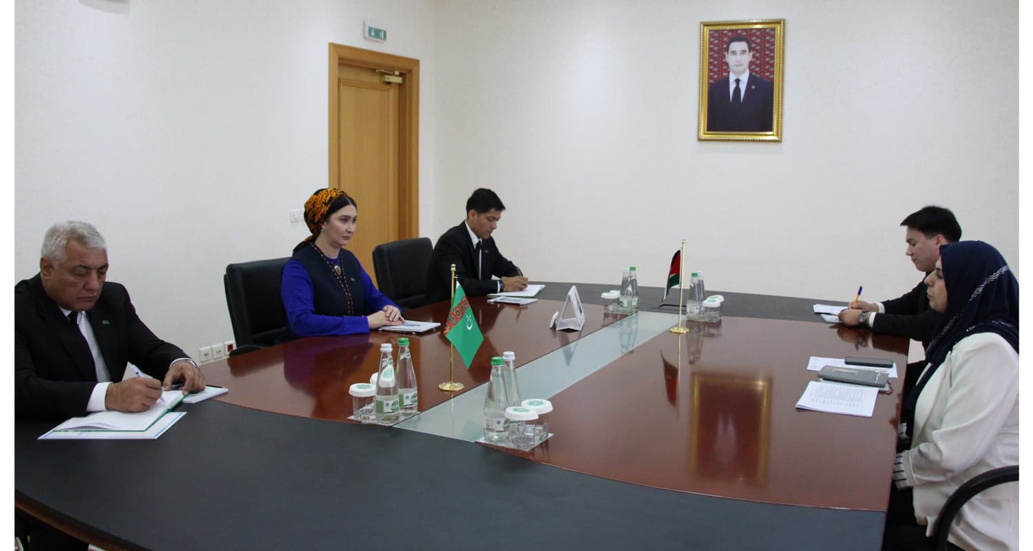 Meeting of the Deputy Minister of Foreign Affairs of Turkmenistan with the Ambassador of the State of Palestine