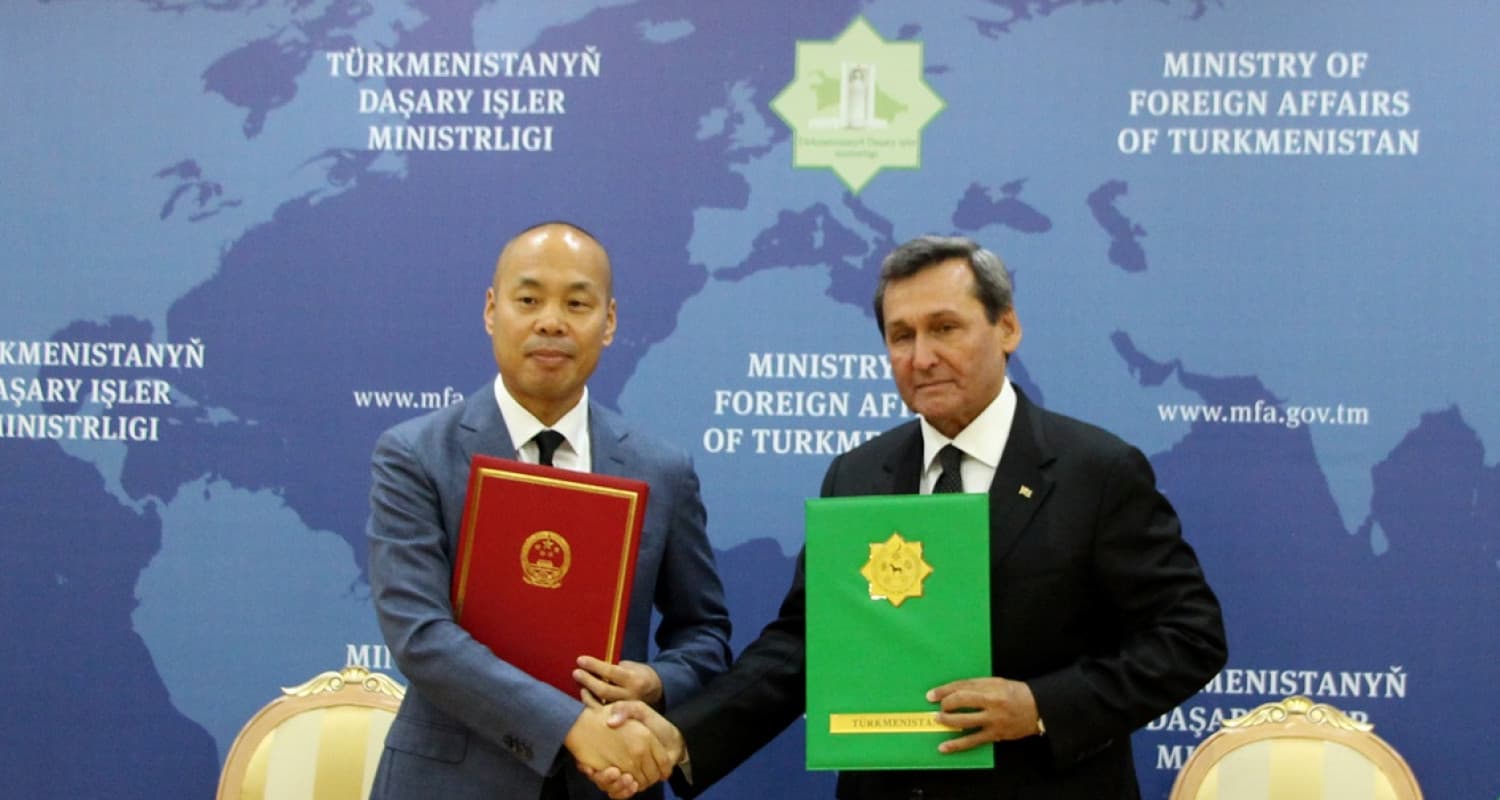 The signing ceremony of the bilateral document took place at the MFA of Turkmenistan