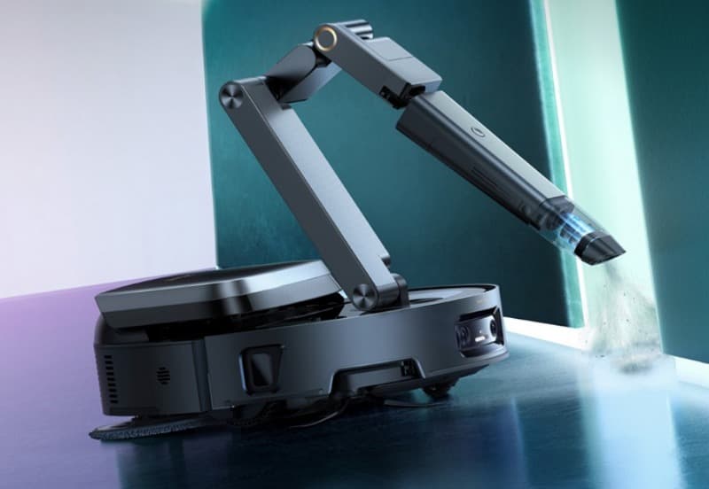 Dreame has introduced a robot vacuum with a robotic arm for cleaning