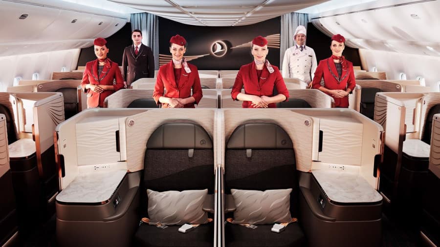 Turkish Airlines предлагает услугу бизнес-апгрейда на рейсах между Ашхабадом и Стамбулом