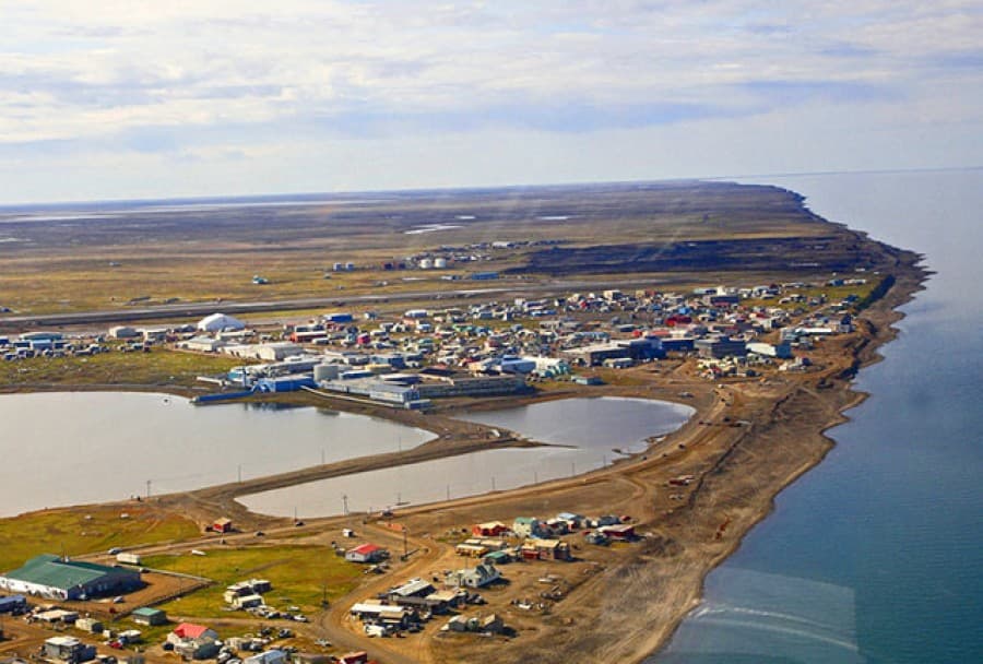 The northernmost city in Alaska has entered the season of the “midnight sun”