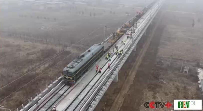 Завершено укладка путей на высокоскоростной железной дороге Сюнъань-Шанцю