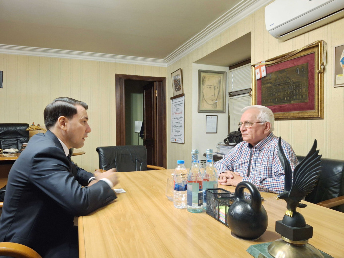  Ambassador of Turkmenistan in Georgia met with the Director of National Theatre named after Shota Rustaveli