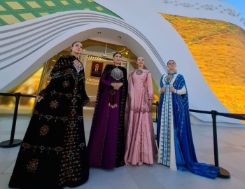 The Turkmen carpet art and national costumes were solemnly presented at the World Exhibition EXPO-2025