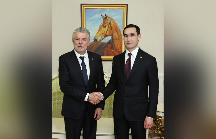  Türkmenistanyň Prezidenti Monako Knýazlygynyň Şazadasynyň geňeşçisini kabul etdi