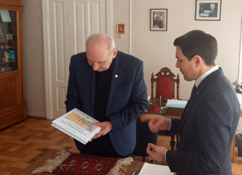 Meeting of Ambassador of Turkmenistan in Georgia with Director of Georgian National Center of Manuscripts