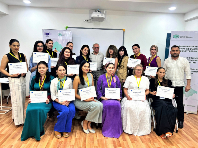  Certificates Awarded to Graduates of Women’s Entrepreneurship Program in Turkmenistan