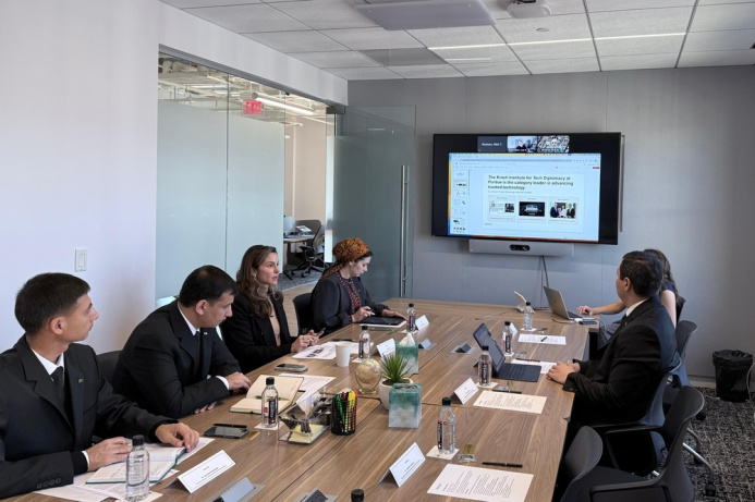 Обсуждалось сотрудничество в сфере образования и технологий с Институтом технологической дипломатии Крача