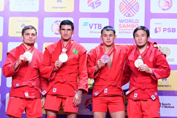 Türkmen türgeni Astanada sambo boýunça dünýäniň çempiony boldy
