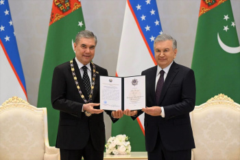 Türkmen halkynyň Milli Lideri Özbegistan Respublikasynyň ýokary döwlet sylagy bilen sylaglandy