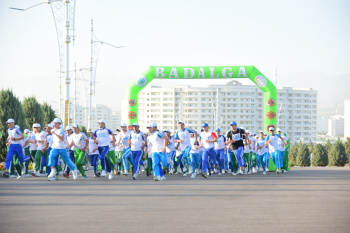 Aşgabatda sport marafony geçirildi