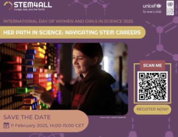 STEM-da aýallaryň we gyzlaryň orny baradaky webinara goşulyň
