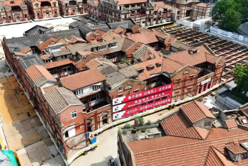 Historic Shanghai quarter relocated by robots for underground complex construction