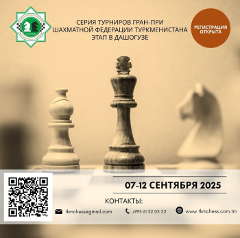 A key stage of the Chess Grand Prix will take place in Dashoguz
