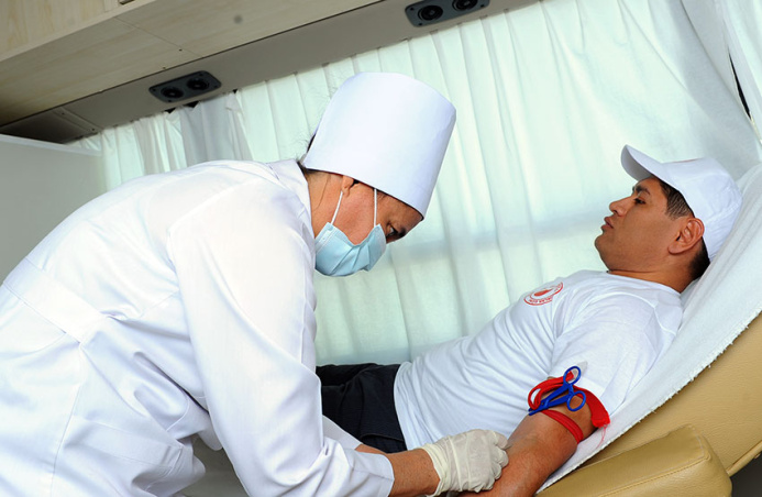  Nationwide Blood Donation Campaign Launched in Turkmenistan for World Blood Donor Day
