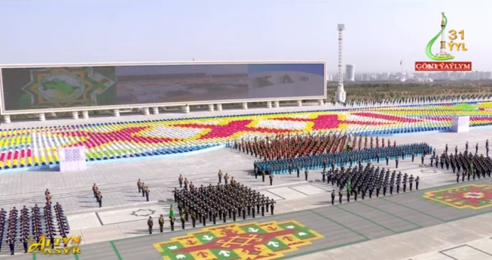  A parade in honor of the 31st anniversary of Turkmenistan's independence was held in Ashgabat
