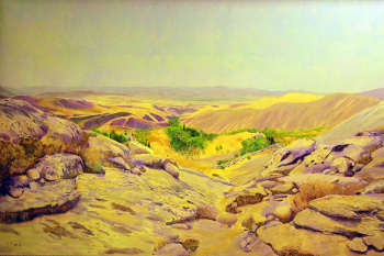 Invitation to the museum: a journey in the footsteps of Magtymguly in the mountain landscapes of Natalia Kalugina
