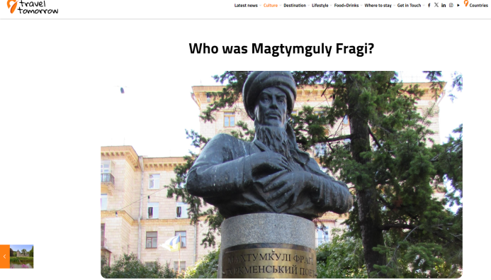  From Brussels to Turkmenistan: Travel Tomorrow celebrates Magtymguly's legacy