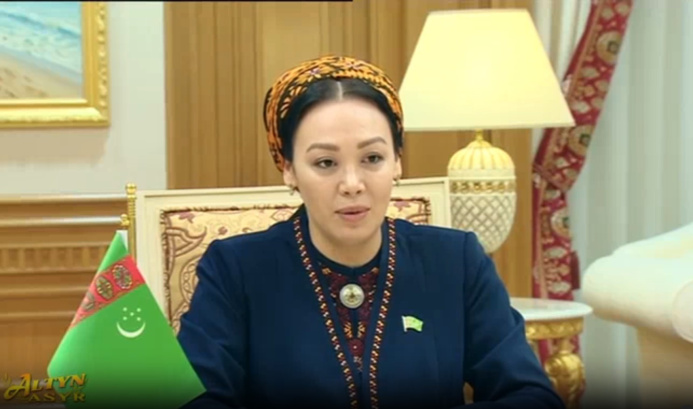  Спикер туркменского парламента приняла верительные грамоты алжирского посла
