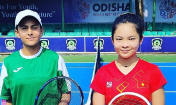 Turkmen tennis player entered the top four at the Asian Championship