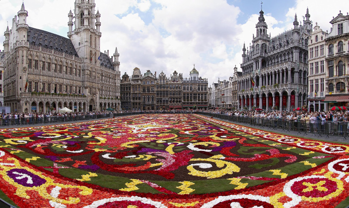  The famous “Flower Carpet of Brussels” can become Turkmen